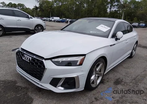 2021 Audi A5 Sportback Premium Plus 45 Tfsi Quattro S Tronic from USA, damaged, VIN WAUFACF51MA054853